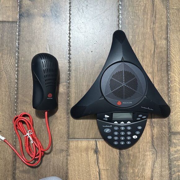 Polycom SoundStation 2 Corded Conference Phone Non-Expandable With Power Plug - Picture 6 of 7